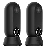 Canary Flex Indoor/Outdoor, Wire-free or Plugged-in, Weatherproof HD Security Camera - Black - 2 Pack
