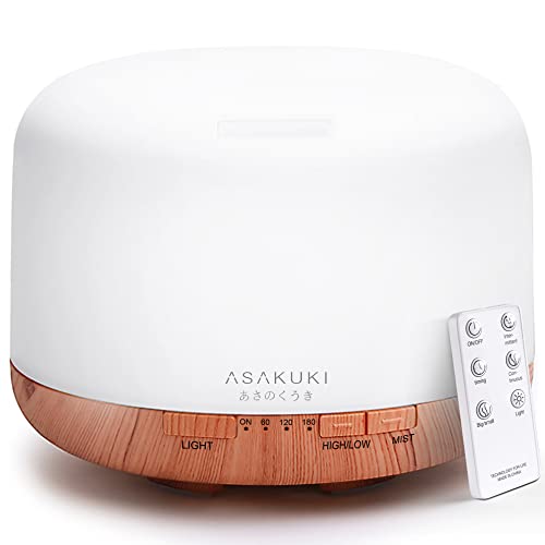 ASAKUKI Ultrasonic Aromatherapy Fragrant Oil Humidifier Vaporizer