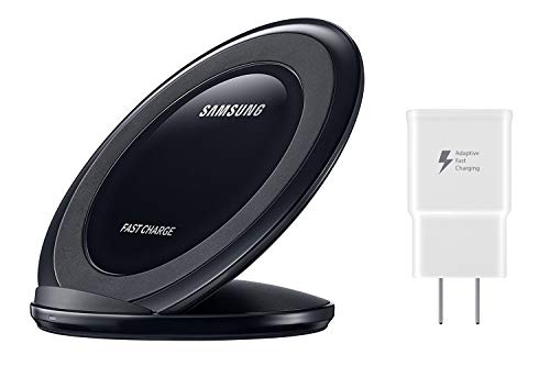 Samsung Fast Charge Wireless Charging Stand W/ AFC Wall Charger (US Version With Warranty), Black
