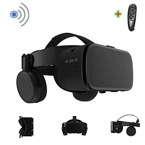 3D Virtual Reality Headset Glasses Compatible for Android iOS iPhone 12 11 Pro Max Mini X R S 8 7 Samsung 4.7-6.2" Cellphone,3D VR Glasses for Movies & Video Games IMAX