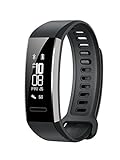 Huawei Band 2 Pro All-in-One Activity Tracker Smart Fitness Wristband | GPS | Multi-Sport Mode| Heart Rate | Sleep Monitor | 5ATM Waterproof, Black (US Warranty)