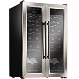 NutriChef PKCWC24 Cooler for White and Red Wines Chiller