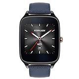 ASUS ZenWatch 2 Gunmetal Gray & Blue Leather Band (Certified Refurbished)