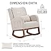 Iroomy Modern Accent Rocking Chair