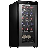 NutriChef Wine Cooler Refrigerator 18-Bottle Wine Fridge