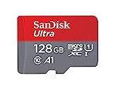 SanDisk Ultra 128GB microSDXC UHS-I card with Adapter -  100MB/s U1 A1 - SDSQUAR-128G-GN6MA