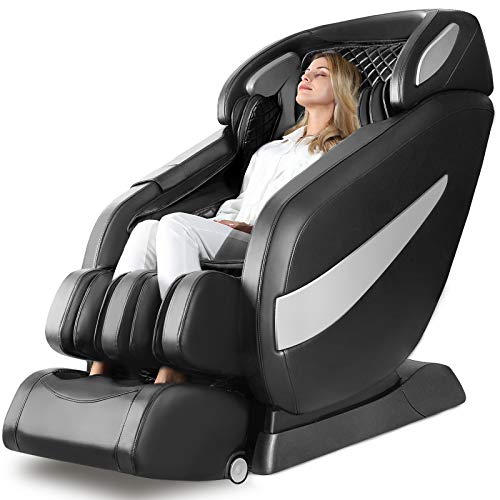 Massage Chair, Zero Gravity SL Track Massage Chair, Full Body Shiatsu Massage Chair Recliner with Space Saving, Auto Body Detection, Thai Stretching, Bluetooth Speaker, Heat, Foot Roller Ugears B-L1