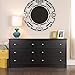 Prepac Sonoma 6 Drawer Double Dresser for Bedroom