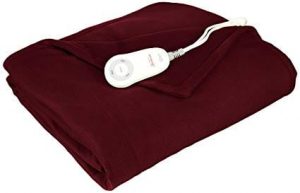 Sunbeam Fleece Heated Electric Throw Blanket black friday